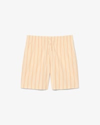 Striped Cotton Poplin Shorts