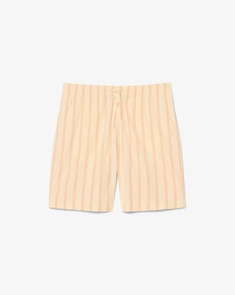 Striped Cotton Poplin Shorts