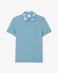 Polo Slim Fit con Detalle de Letras en Cuello para Hombre