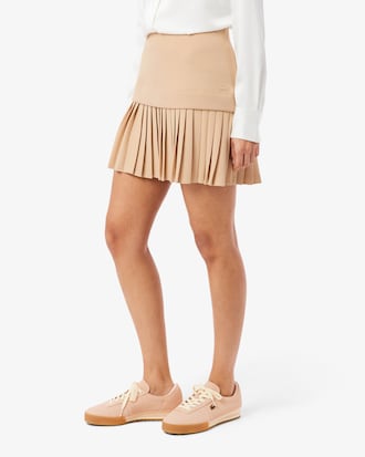 Pleated Cotton Skirt