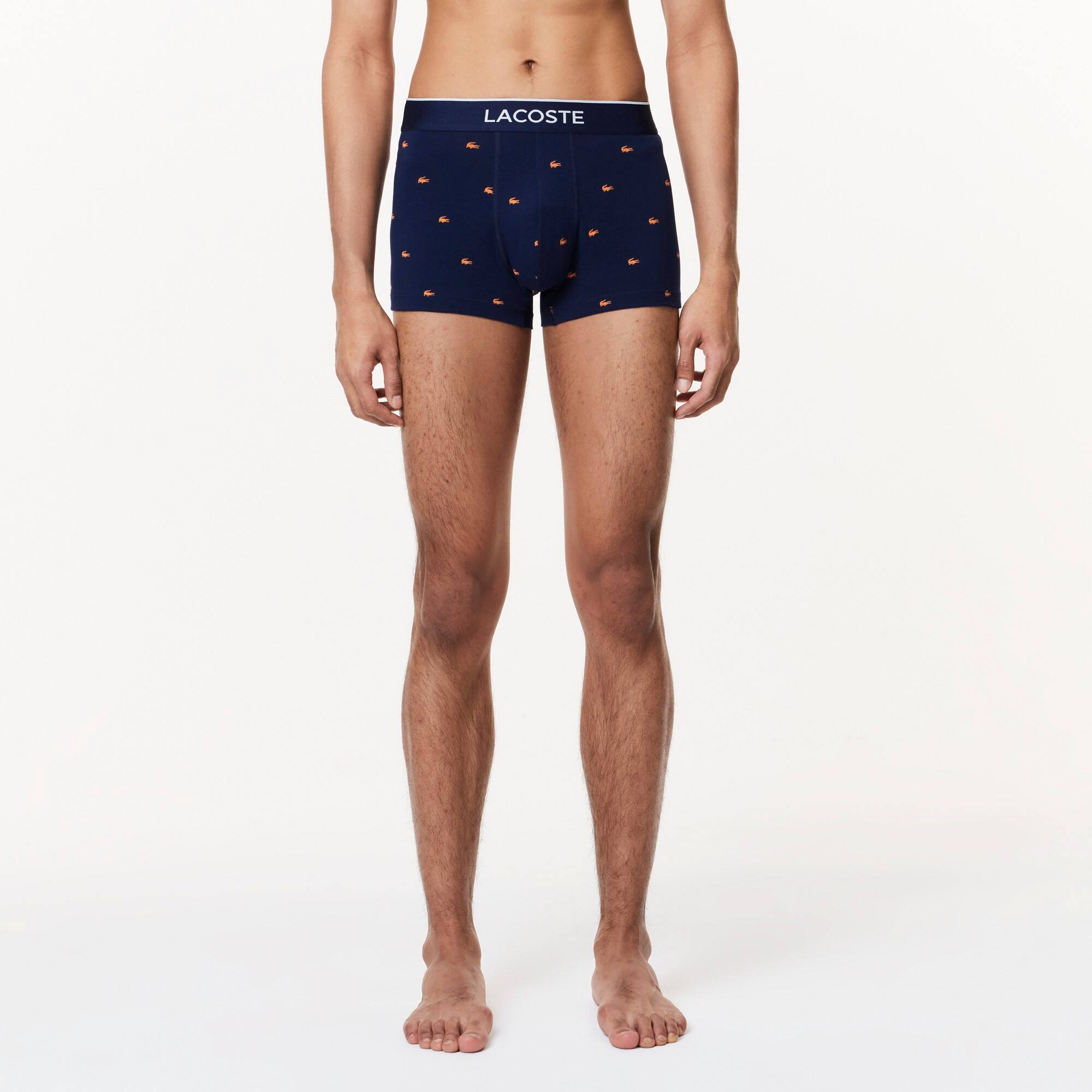 Men's 3-Pack Signature Trunks - Underwear - New In 2026 | Lacoste