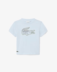 Crocodile Embroidery Cotton T-shirt