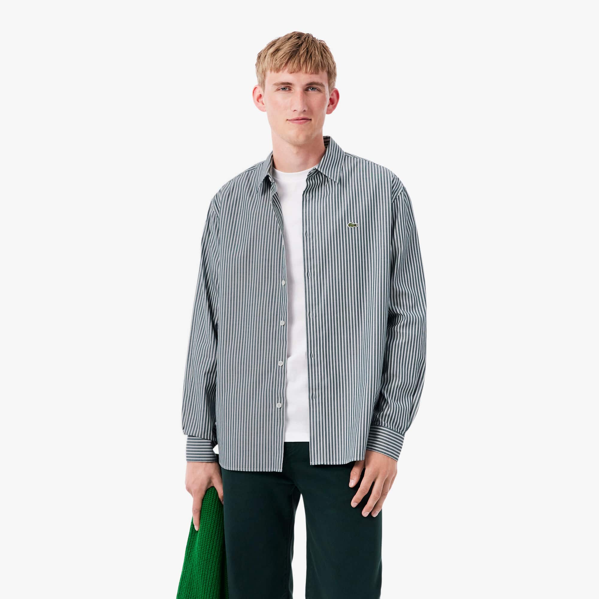 Regular Fit Striped Pinpoint Shirt