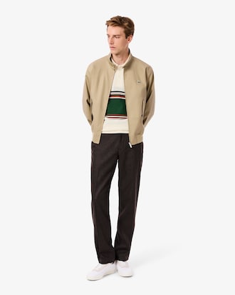 Men's Made In France Classic Fit Striped Polo