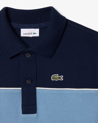 Contrast Band Petit Piqu&eacute; Polo Shirt