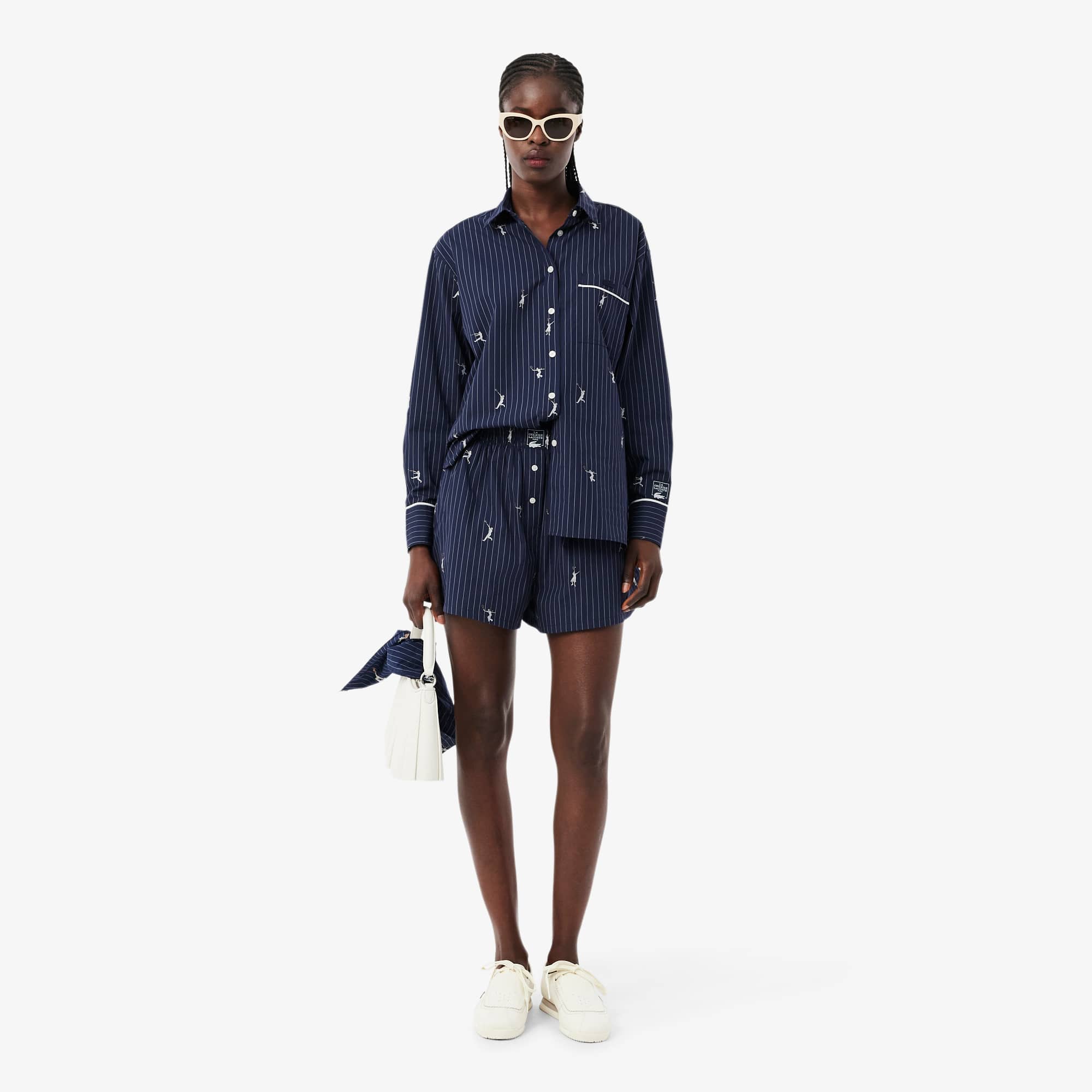 Cotton Poplin Boxer Shorts - Shorts & Skirts - New In 2026 | Lacoste