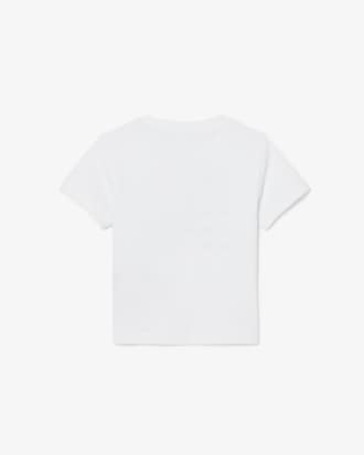 Crocodile Print Cotton T-Shirt