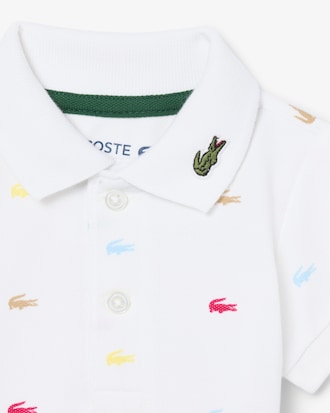 Infants' Crocodile Print Piqu&eacute; Onesie