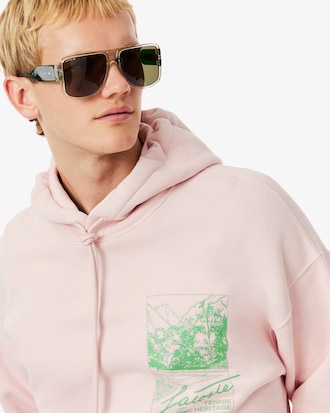 Men's Printed Fleece Hoodie