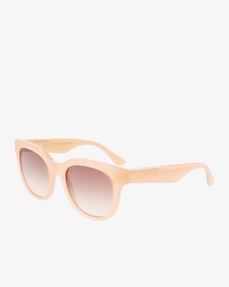 Croco Skin Oval Acetate Glasses