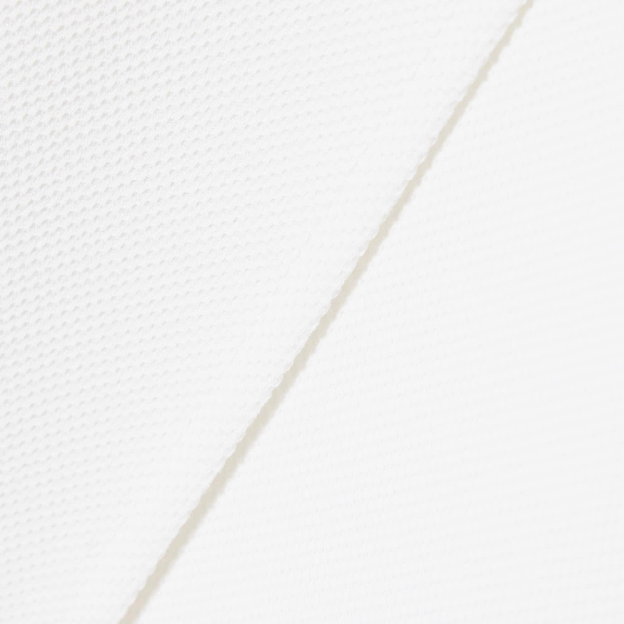 Long Pleated Fluid Piqué Dress