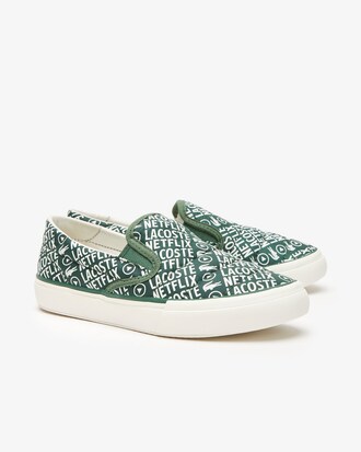 Slip-On Jump Serve enfant Lacoste x Netflix en textile
