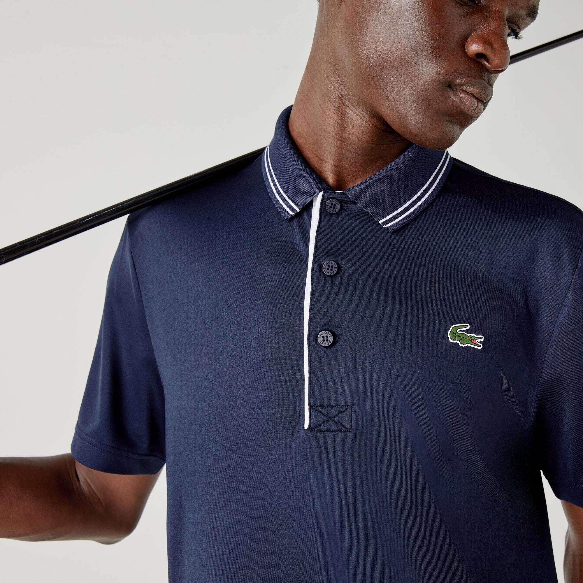 【新品】CLUBHAUSxLacoste Sport Polo Men's Lacoste SPORT Signature Breathable Golf Polo Shirt