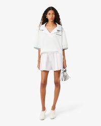 Runway Short Pleated Poplin Shorts