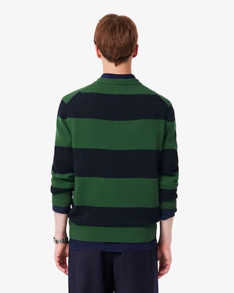 Men's Striped Cotton Jersey Sweater