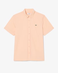 Camisa De Popel&iacute;n De Manga Corta De Corte Regular