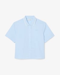 Petit Piqu&eacute; Effect Oversized Shirt