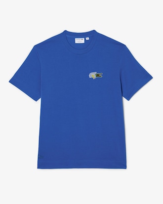 Men's Relaxed Fit Comic Effect Badge T-Shirt