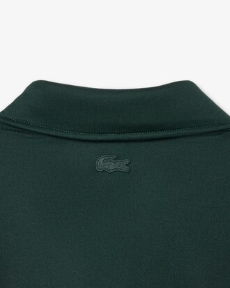 Sudadera de Felpa con Cuello Polo y Bordados