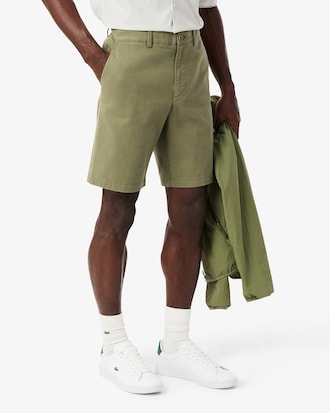 Regular Fit Stretch Cotton Chino Bermuda Shorts