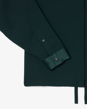 Oversized Satin Accent Shirt