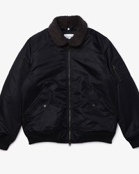 Men's Sherpa Collar Padded Bomber Jacket