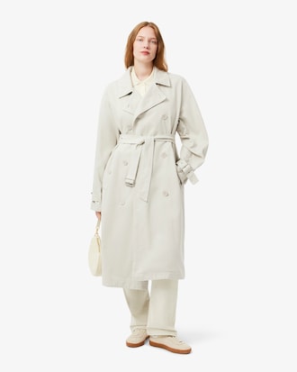 Women's Oversized Denim Trench Coat