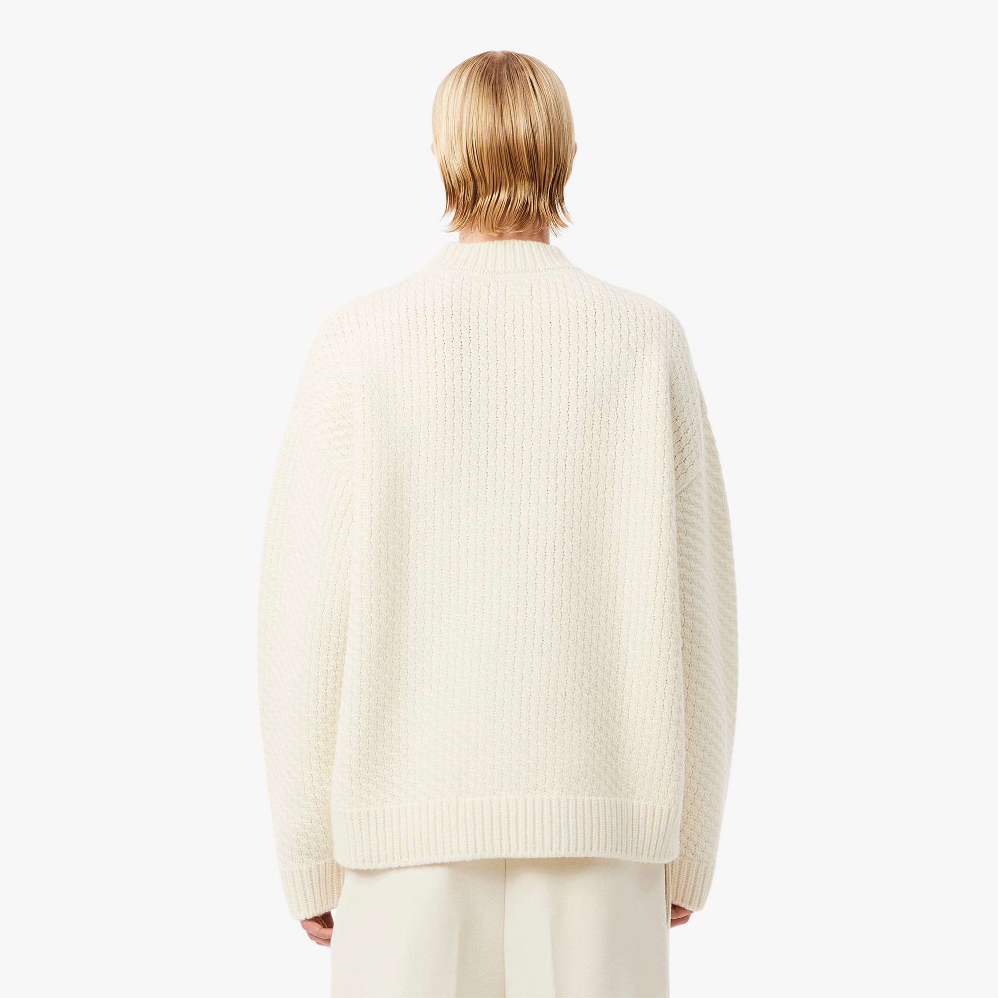 Runway Embroidered Badge Wool Sweater