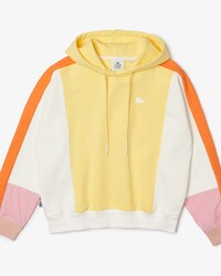 Women's Lacoste L!VE Hooded Colour-block Fleece Hoodie