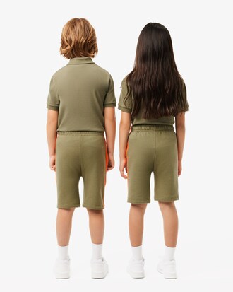 Kids' Contrast Stripe Fleece Shorts