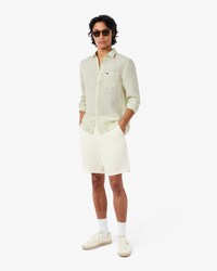 Men's Regular Fit Striped Linen Shirt