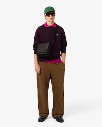 Crossbody Cl&aacute;sica con Cierre de Solapa para Hombre