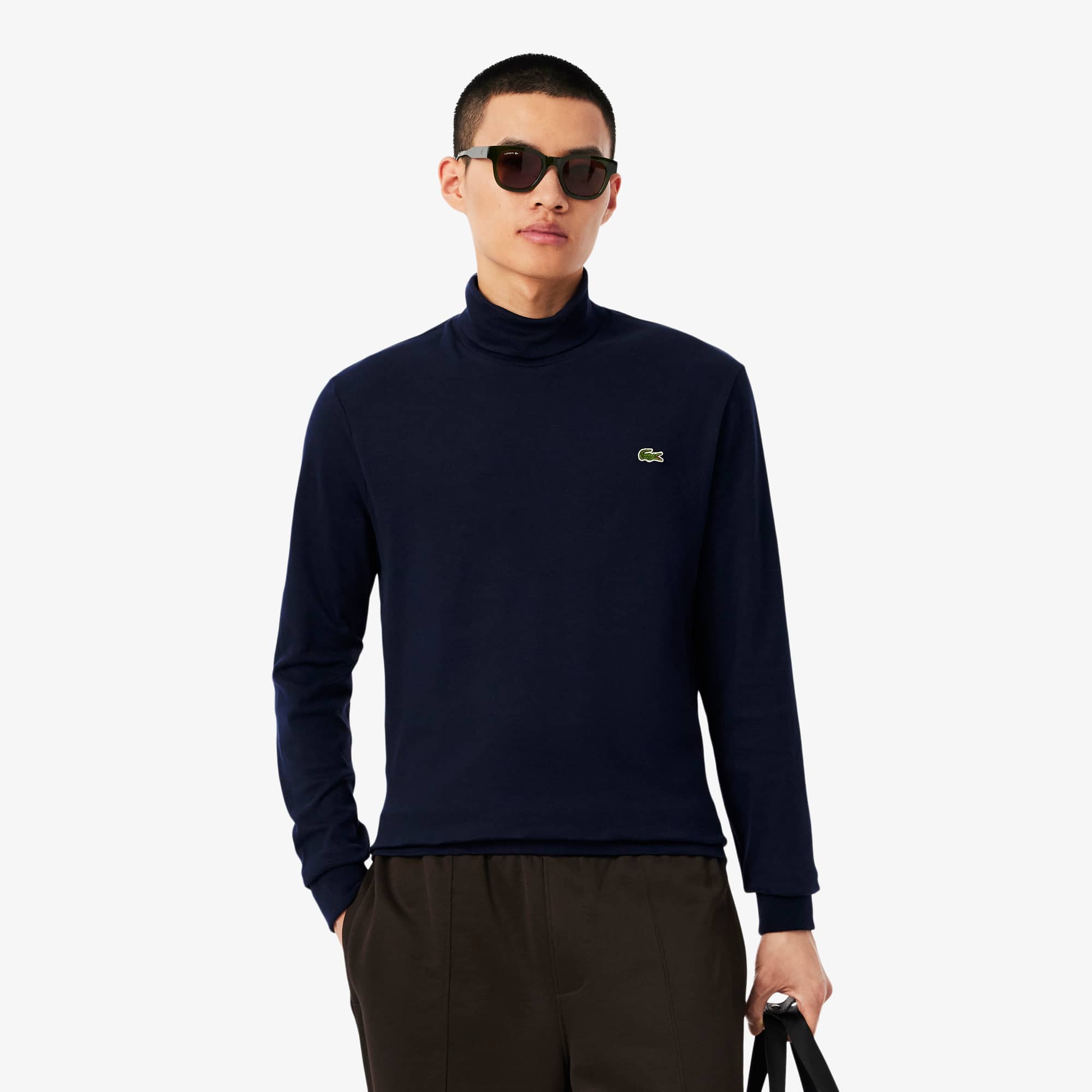 Men's Long Sleeve Turtleneck - Organic Cotton - New In 2026 | Lacoste