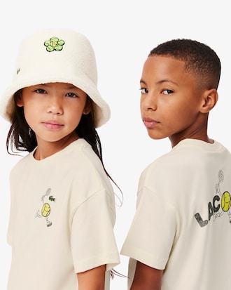 Kids' Tennis Ball Print Cotton T-Shirt