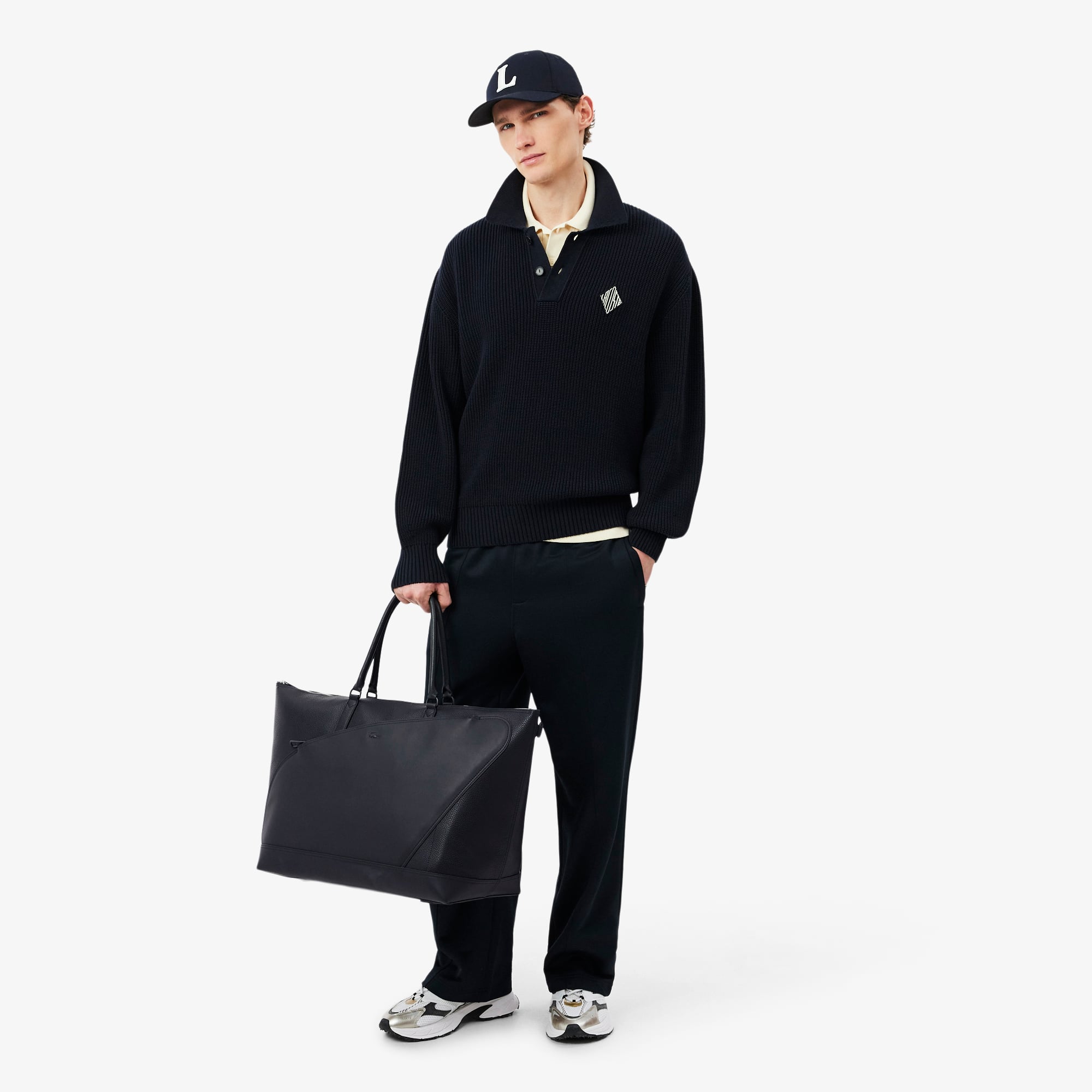Club Lacoste Grain Leather Weekend Bag - Bags - New In 2026 | Lacoste