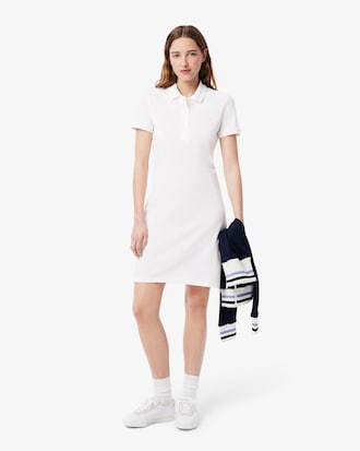 Women's Slim Fit Stretch Mini Piqué Polo Dress