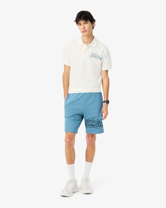 Shorts Para Hombre En Felpa De Algod&oacute;n Con Estampado Gr&aacute;fico
