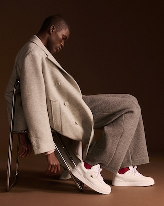 Men's T-Clip Set Leather Sneakers