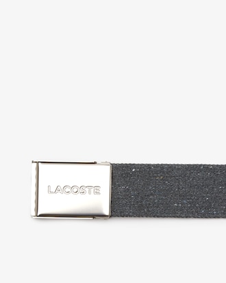 Ceinture homme Lacoste L.12.12 avec boucle sigl&eacute;e