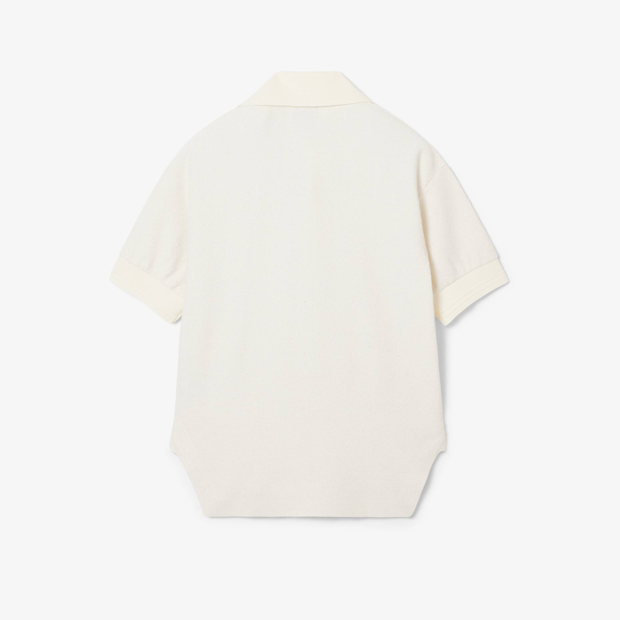 Runway Loose Fit Bouclé Knit Polo Shirt