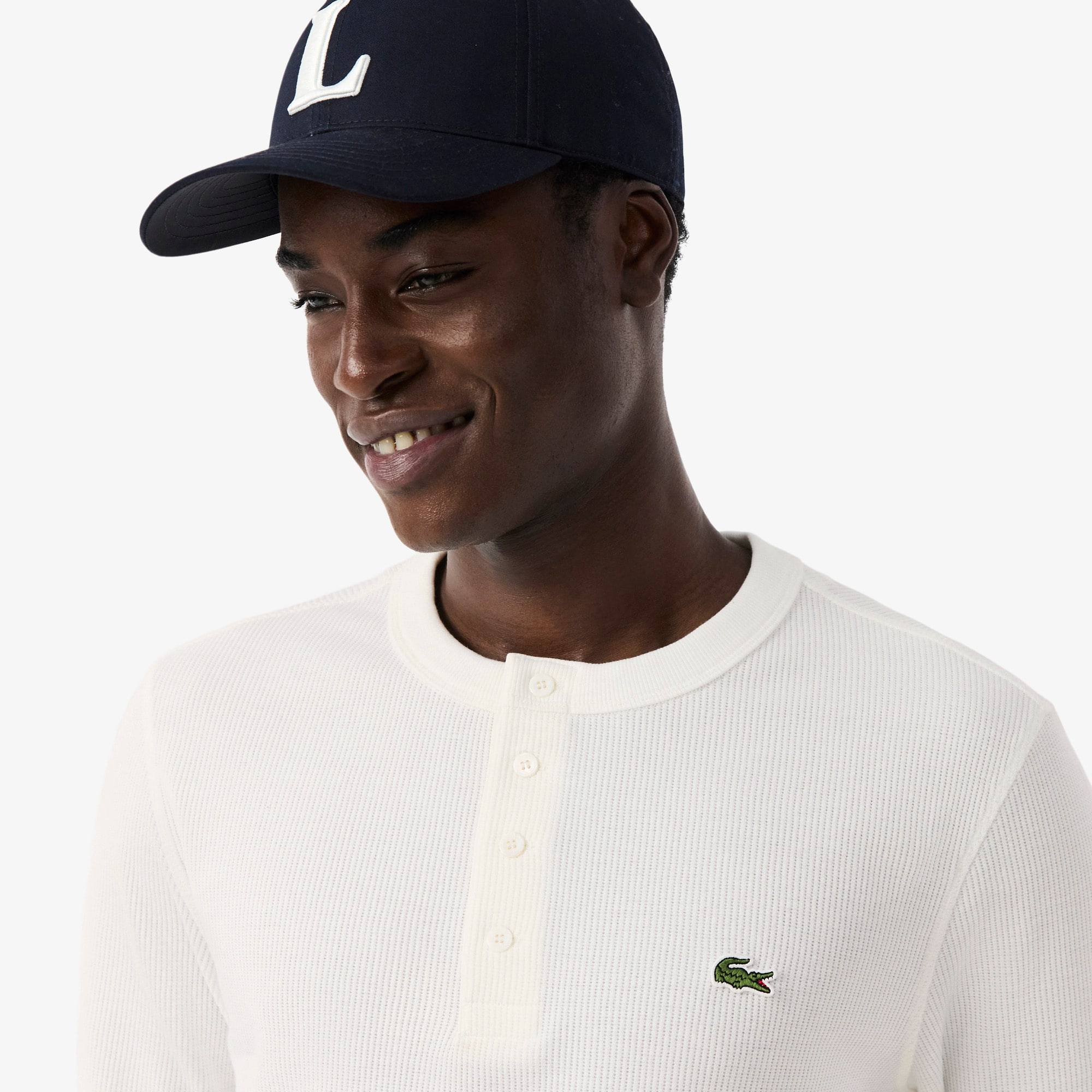 Waffle Knit Henley T-Shirt - Men's Collection - New In 2026 | Lacoste