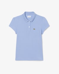 Girls' Scalloped Collar Piqué Polo