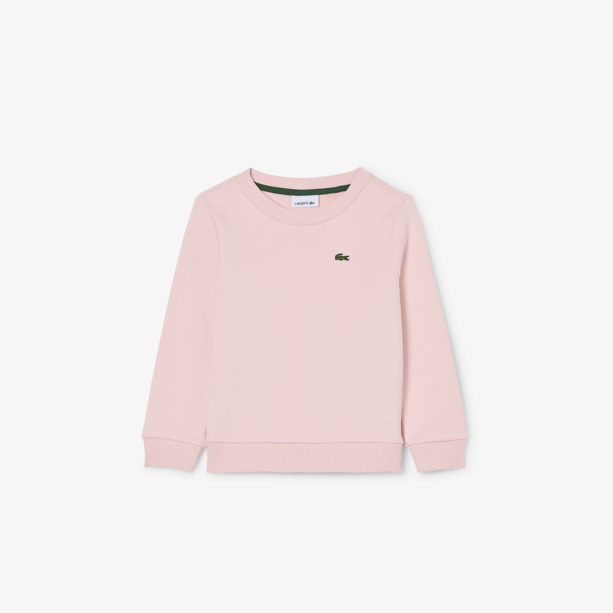 Lacoste Kids' Fleece Crew Neck Sweatshirt - 7 Years In Neutral