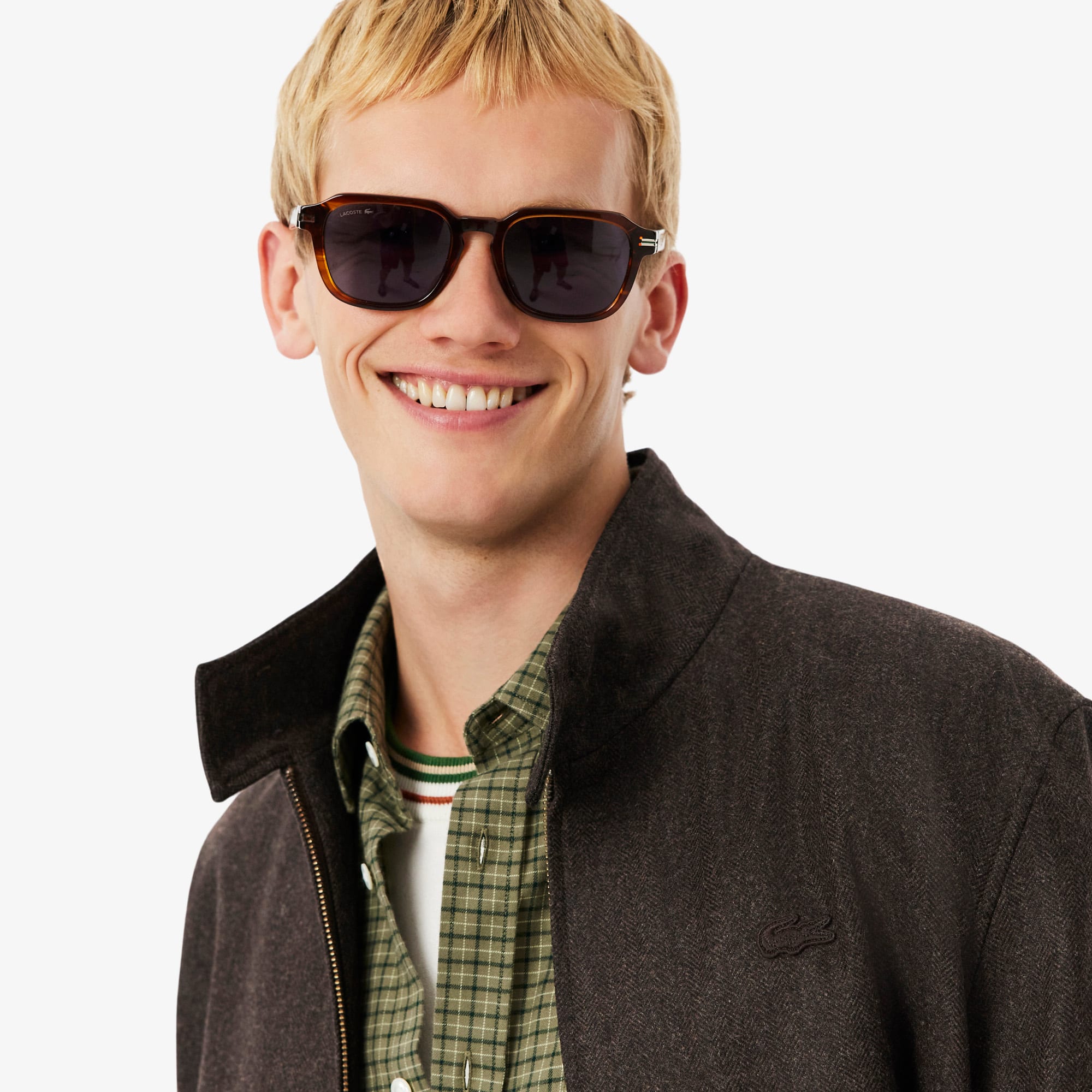 LACOSTE × BEAMS / 別注 Harrington Jacket Men's Wool Harrington Jacket - Jackets & Coats - New In 2025