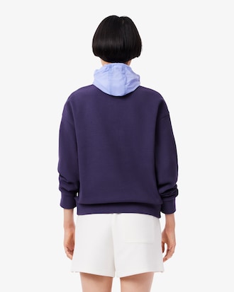Sweatshirt col montant zipp&eacute; en Piqu&eacute;