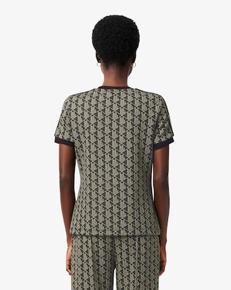 Women's Slim Fit Monogram T-Shirt