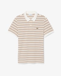 Classic Fit Striped Petit Piqu&eacute; Polo