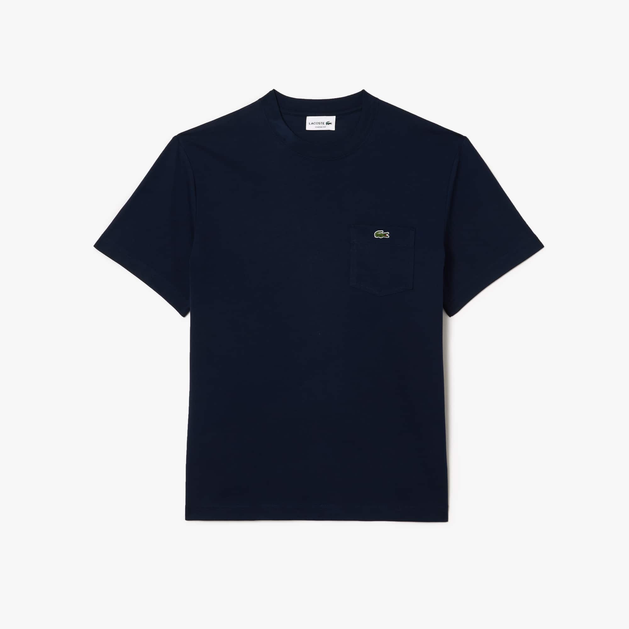 Tシャツ・カットソー LACOSTE Men T-shirt Navy TH8174 166 Lacoste TH8174 short sleeve T-shirt Blue | Dressinn