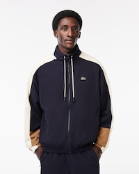 Men's Water Resistant Colorblock Zip-Up Jacket