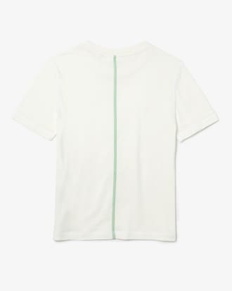 Playera para mujer en mezcla de algod&oacute;n con cuello redondo